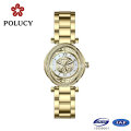 Reloj de pulsera reloj de brazalete de diamantes de Lady de lujo de moda venta caliente